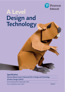 A Level Design and Technology (Product Design) (9DT0) Specification Issue 2